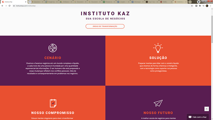 Estudo de fase inicial do projeto Instituto Kaz